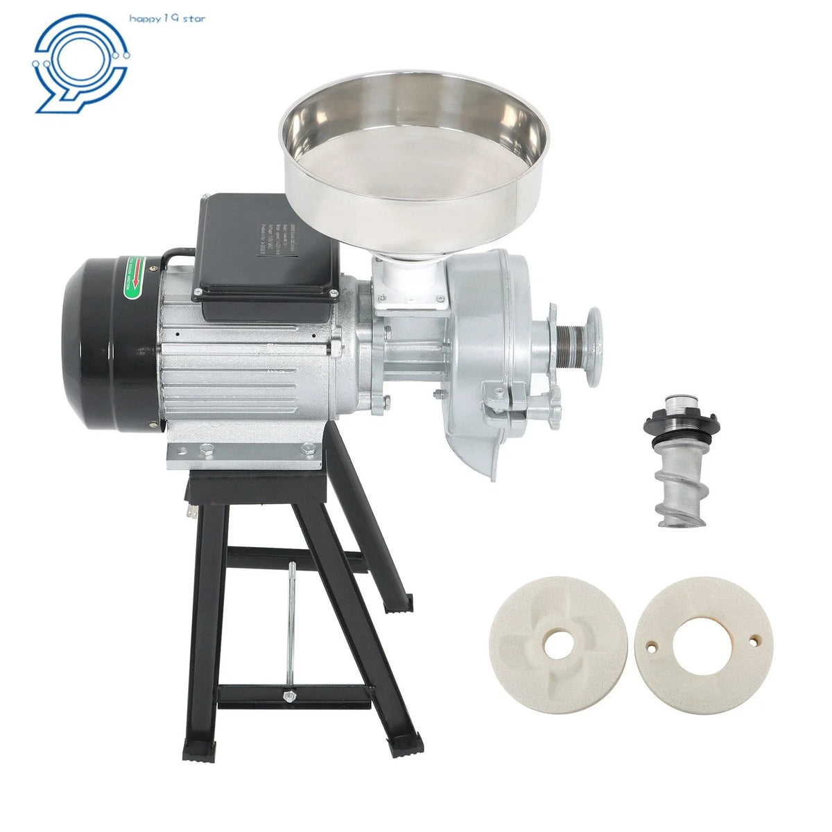 Electric Grain Mill Grinder 110V 3000W for Corn (Dry/Wet)