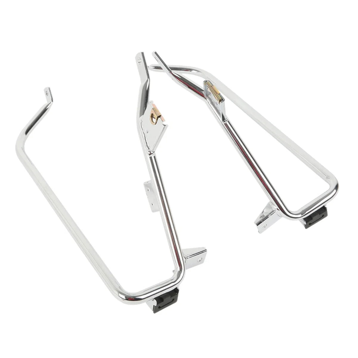 Chrome Saddlebag Support Bracket for Harley Touring Road King Glide (2009–2013)