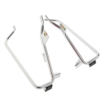 Chrome Saddlebag Support Bracket for Harley Touring Road King Glide (2009–2013)