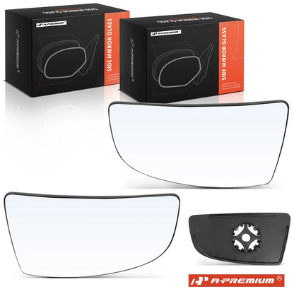 Pair Manual Mirror Glass for Ford Transit 150 250 350 2015–2019