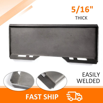 5/16" Thick Skid Steer Mount Plate Adapter for Quick Tach Attachment