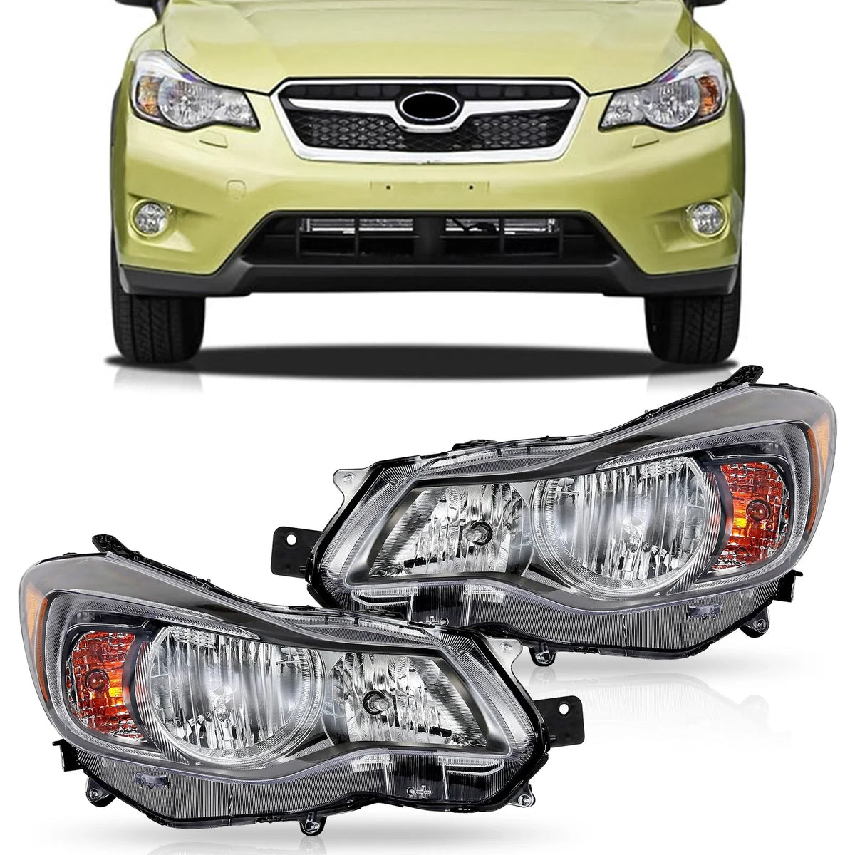 Halogen Headlight Set for Subaru XV Crosstrek, Impreza (2013–2015)