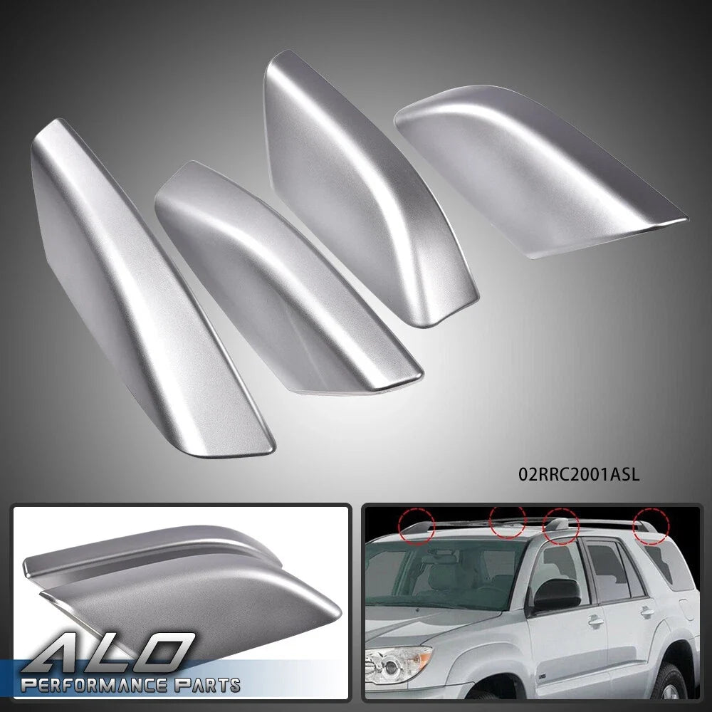 Roof Rail Rack End Cover for Toyota 4Runner (2003–2009) - Silver