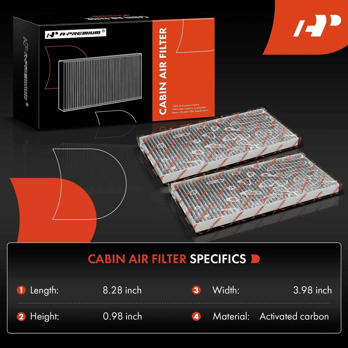 Activated Carbon Cabin Air Filter for Armada Titan 2005-2015