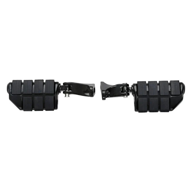 Black Rear Footpegs for Passenger on Harley Touring 1993-2025