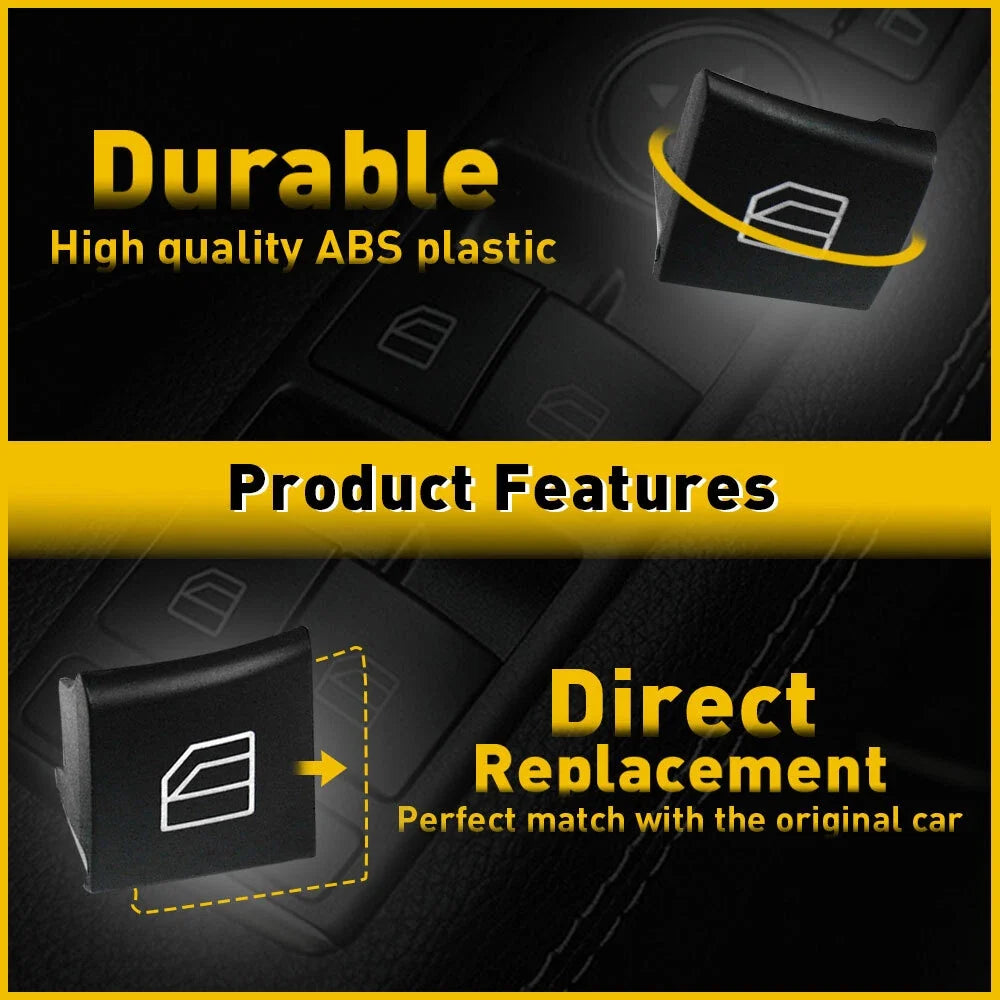 2X Driver Window Switch Repair Button Cap for Mercedes GL ML (2007–2012)