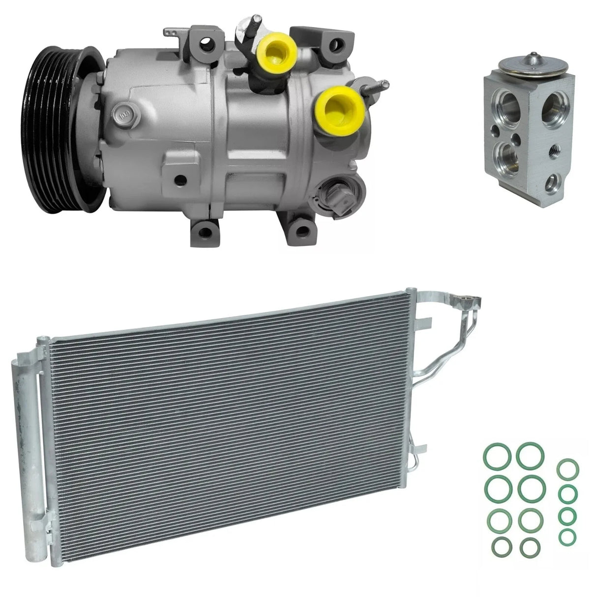 A C Compressor Kit With Condenser for Kia Optima 2.4L (2014–2015)