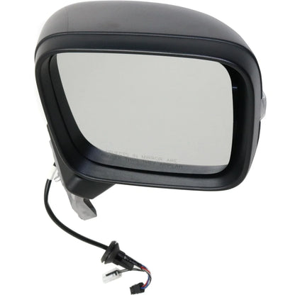 Set of 2 Mirrors for Jeep Renegade (2015–2018) with Signal Light Black
