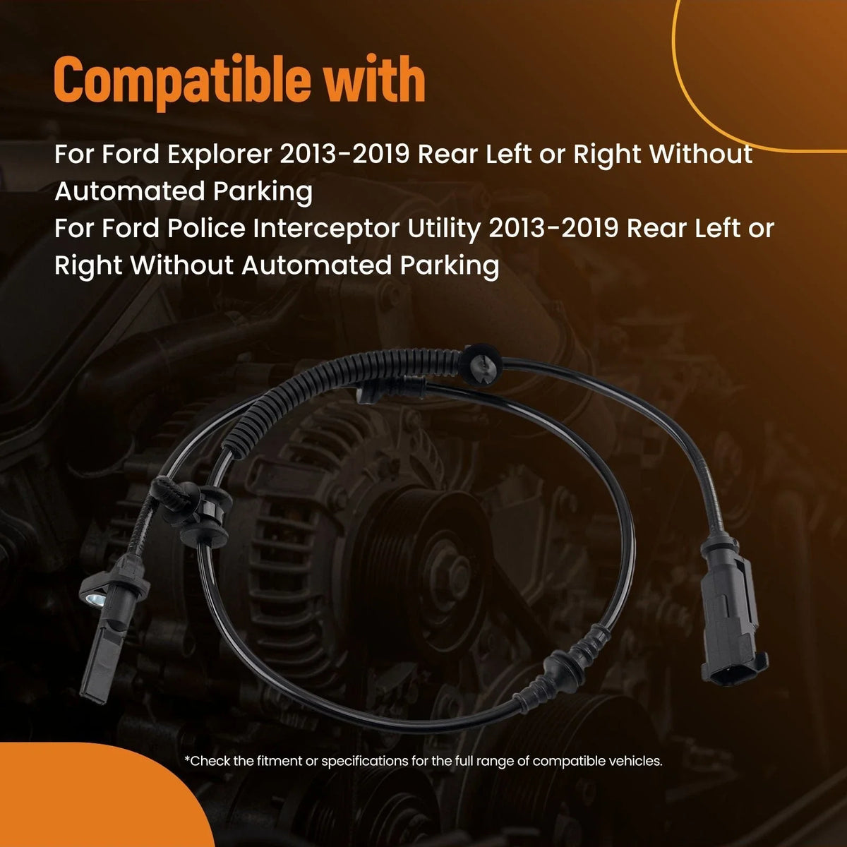 Wheel Speed Sensor ABS Set for Ford Explorer 2013 to 2019 - 2 Pack