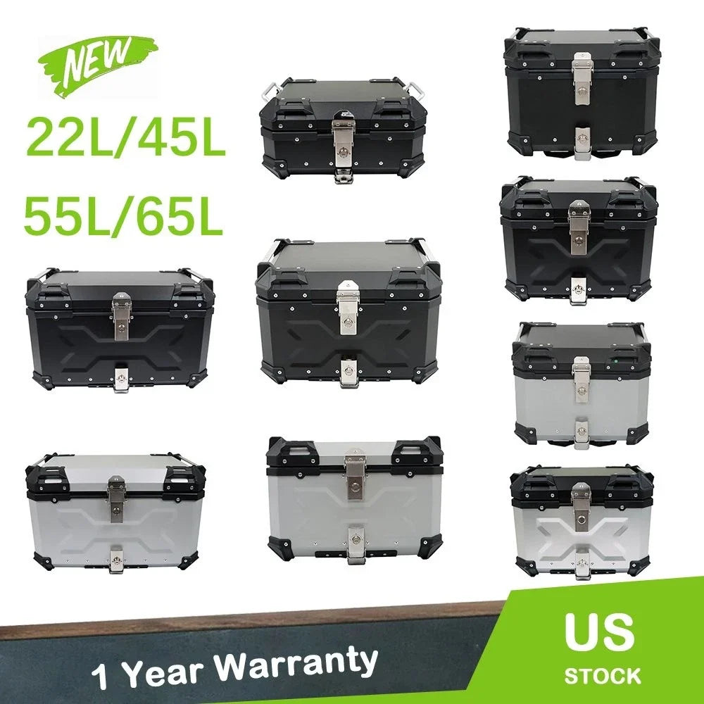 Aluminum Motorcycle Trunk Tour Tail Box Luggage Storage for Motorcycle