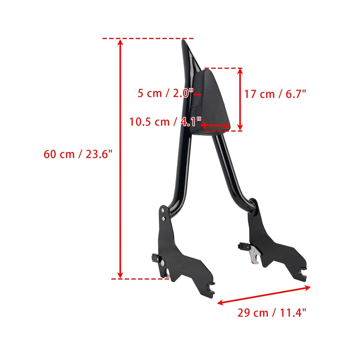 Passenger Sissy Bar Backrest for Softail Fat Bob 114 FXFB FXFBS (2018–2023)