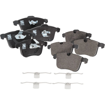 Set of 4 Front & Rear Brake Pads for Saab 9-3X 9-3 (2004–2011)