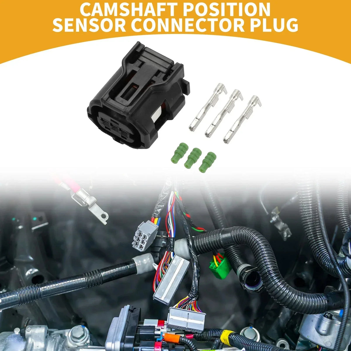 Camshaft Position Sensor Connector Plug 3 Pin for Lexus Vehicles