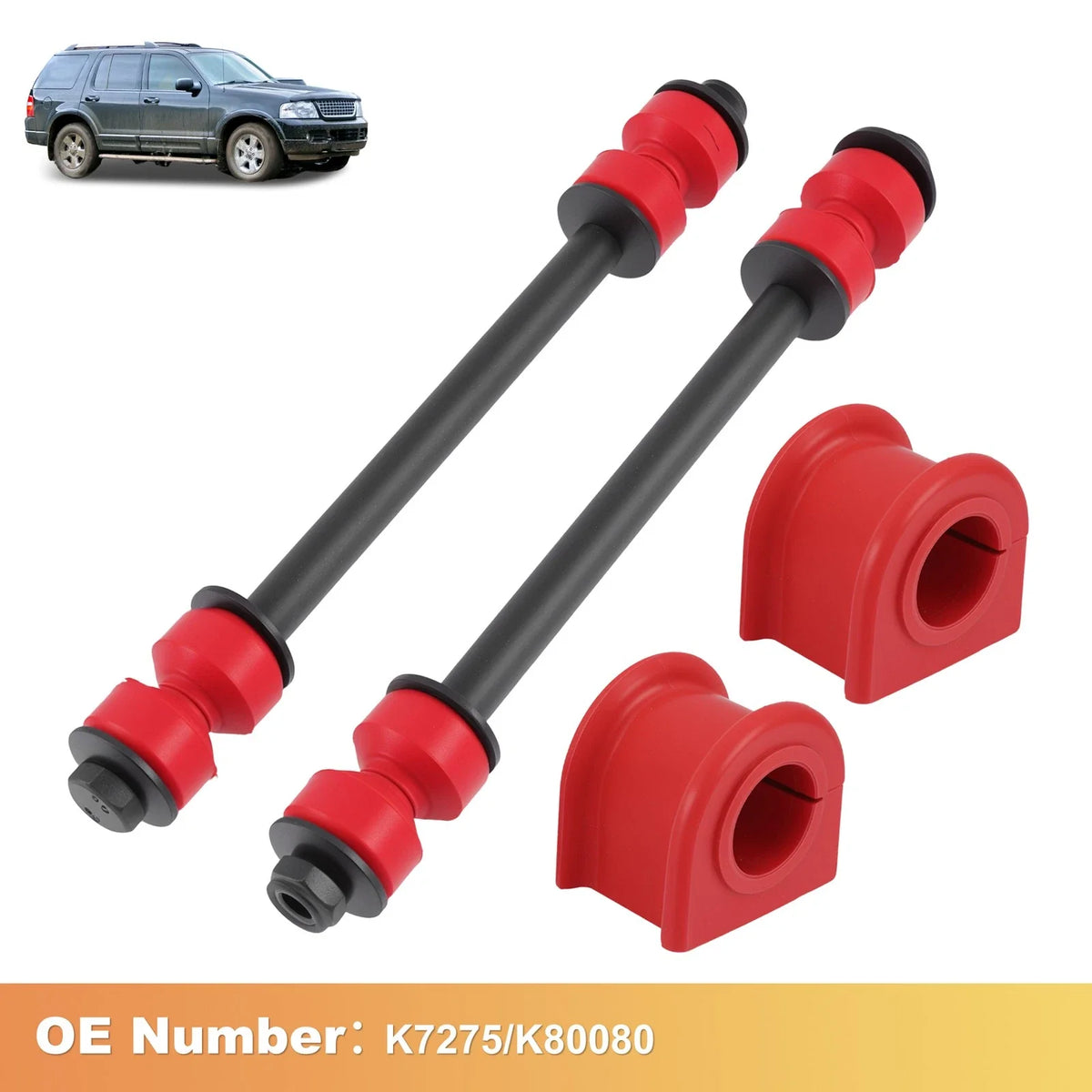 Set of 4 Front Sway Bar Links Bushing for Dodge Ram 1500 2500 3500 (1994–2004)
