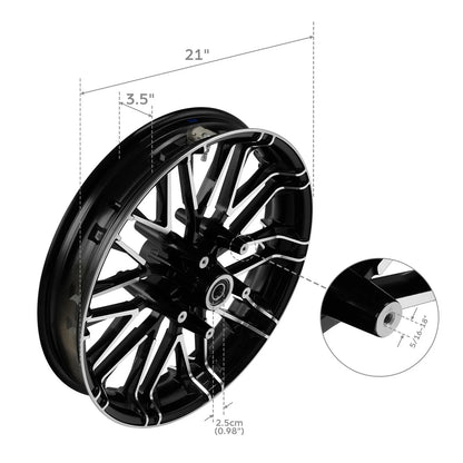 21" x 3.5" Front Wheel Rim for Harley Electra Glide (2008–2023) ABS