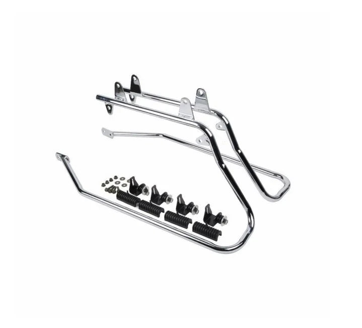 Chrome Saddlebag Support Bracket Kit for Softail Heritage 1984-1991
