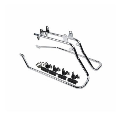 Chrome Saddlebag Support Bracket Kit for Softail Heritage 1984-1991