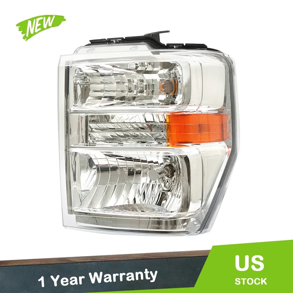 Clear Lens Front Headlamp for Ford E150 E250 E350 E450 LH 2008-2014