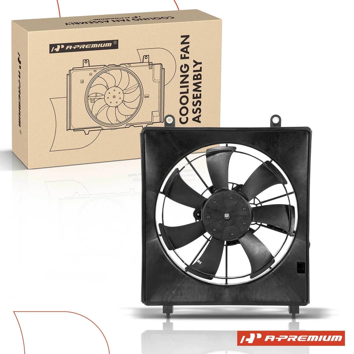 Cooling Fan Assembly with Shroud for Honda Accord (2013–2017) Acura TLX