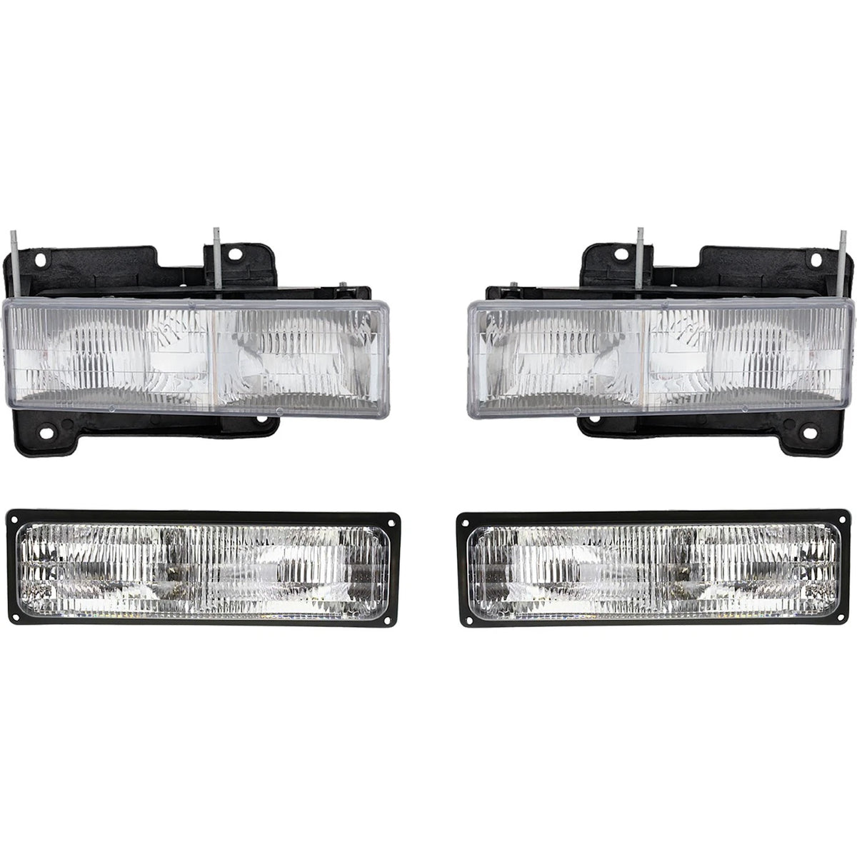 Headlight Kit for GMC C1500 Suburban (1994–1999) Driver & Passenger Side