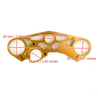 Triple Tree Front Upper Lowering Clamp for Suzuki GSXR 600 750 1000