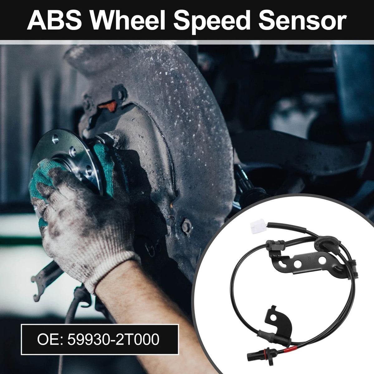 ABS Wheel Speed Sensor No. 59930-2T000 for Kia Optima (2011–2016) Rear Right