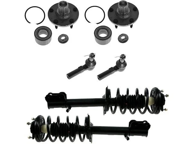 Front Strut Coil Spring Wheel Hub Tie Rod Kit for Mazda Tribute (2001–2007) TS388ZV