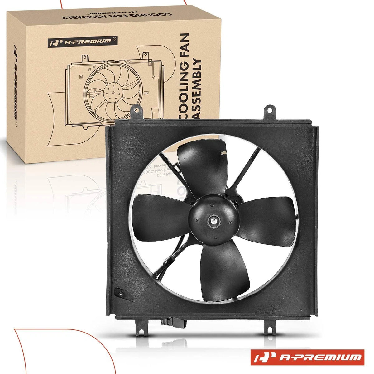 Cooling Fan Assembly with Shroud for Honda CR-V (1997–2001)