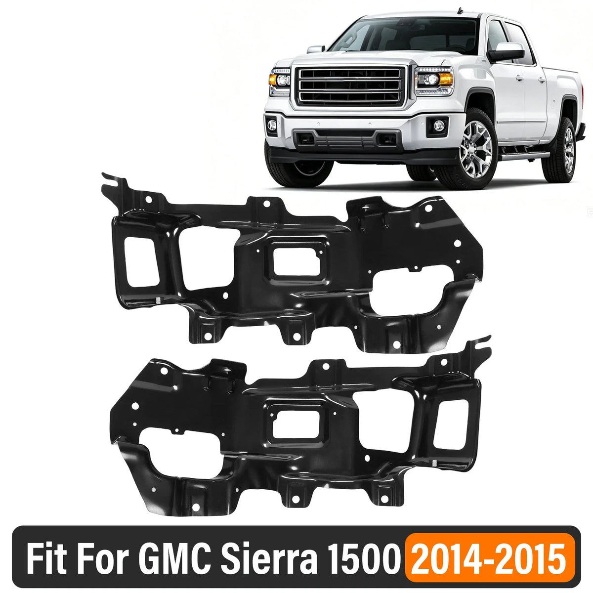 Bumper Bracket Pair for 2014-2015 GMC Sierra 1500