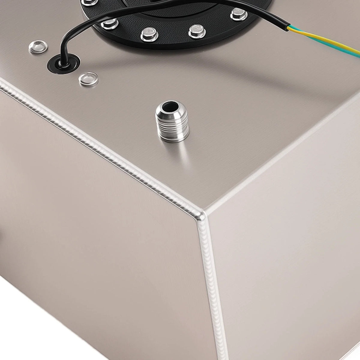 8 Gallon Racing Fuel Cell Tank for Universal Applications (Aluminum, Black)