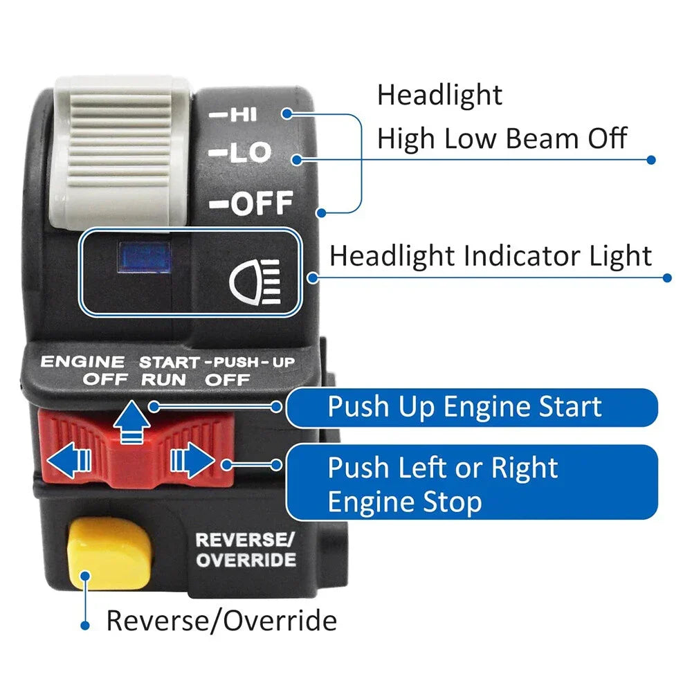 Left Headlight Start Switch for Polaris ATV Xpedition 425 Xplorer 400 1996-2004