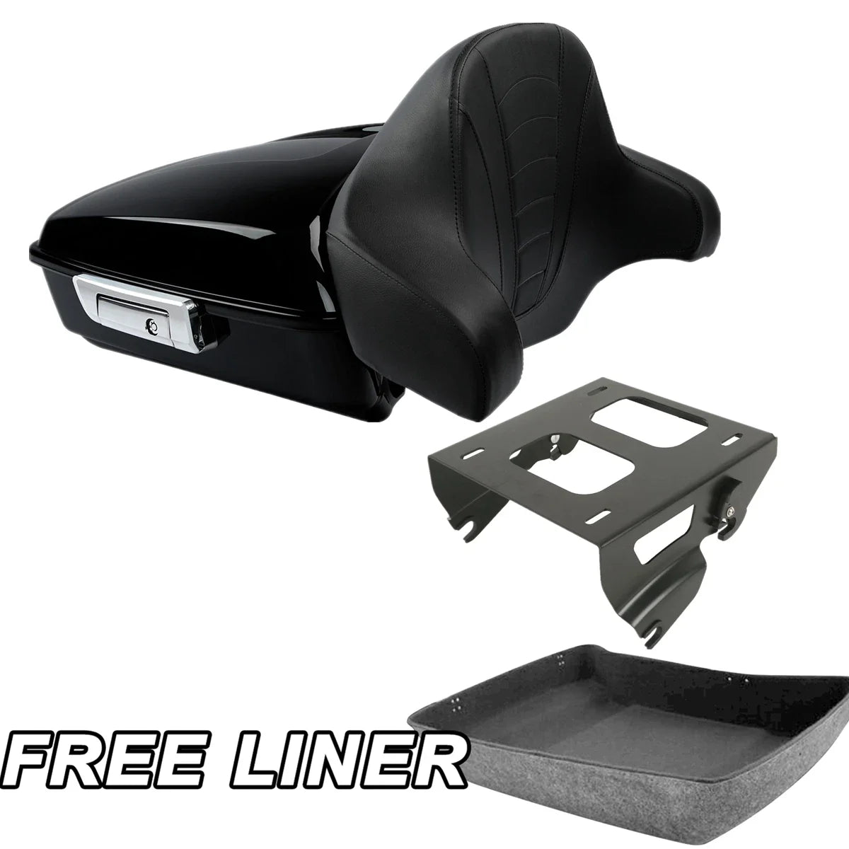 Trunk Backrest Pad Chopped for Harley Road Glide King 2014-2026