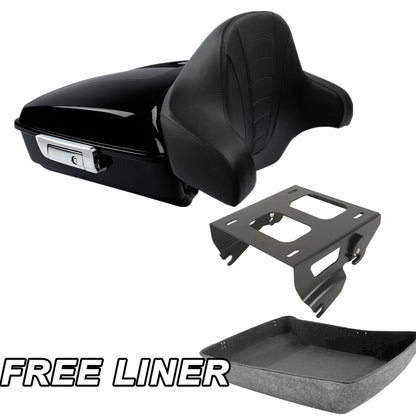 Trunk Backrest Pad Chopped for Harley Road Glide King 2014-2026