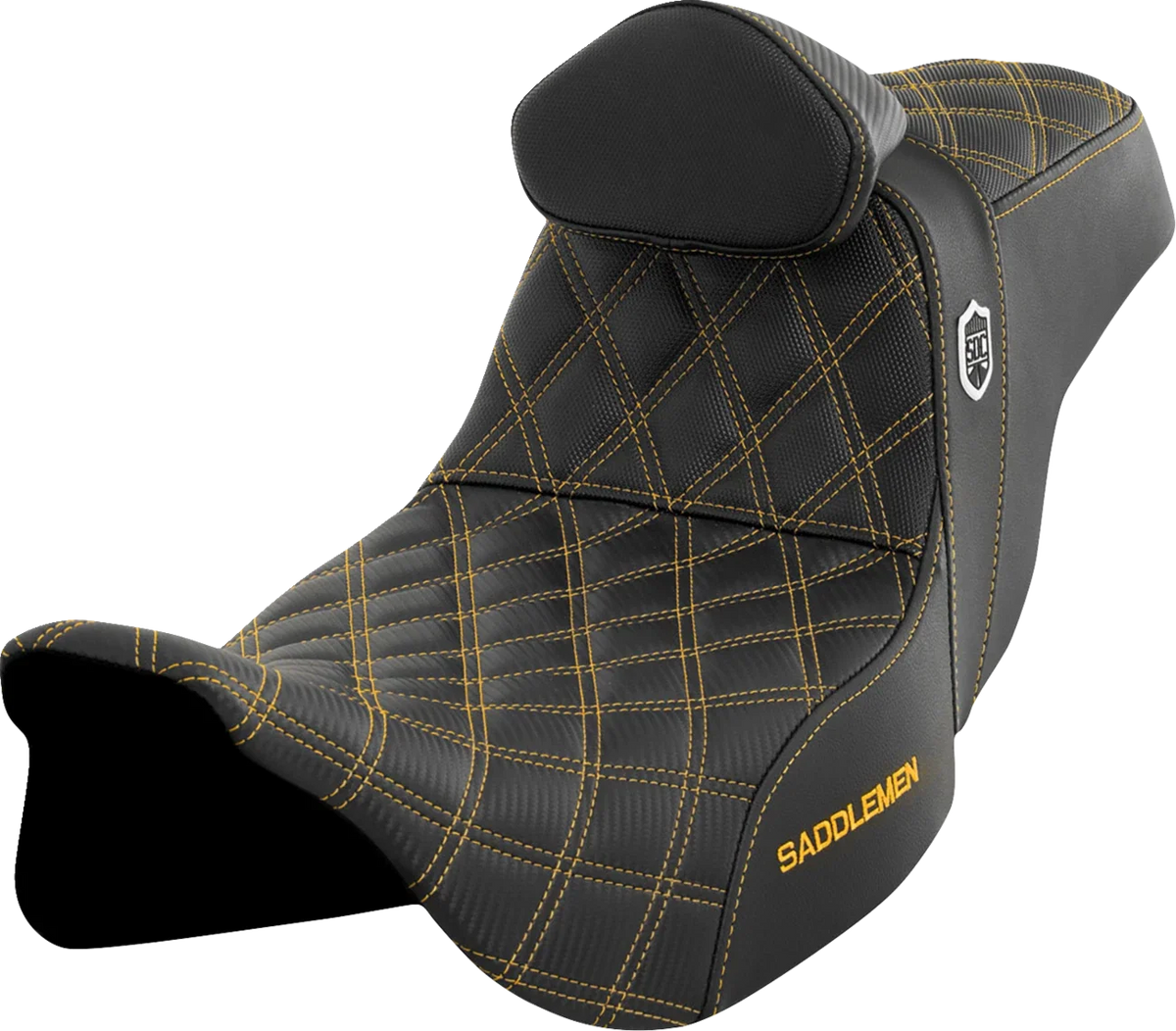 SADDLEMEN Pro Series SDC Performance Seat for FLH/FLT (w/ Backrest)