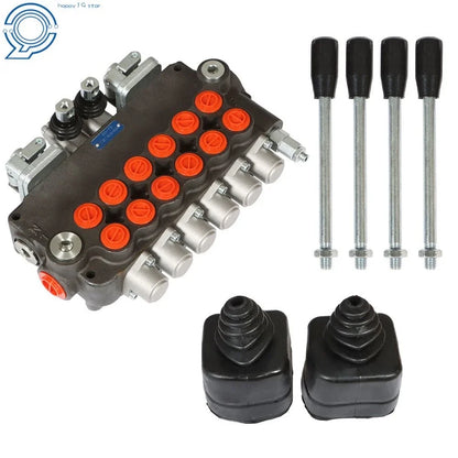 Directional Control Valve 6 Spool Hydraulic with Dual Joysticks