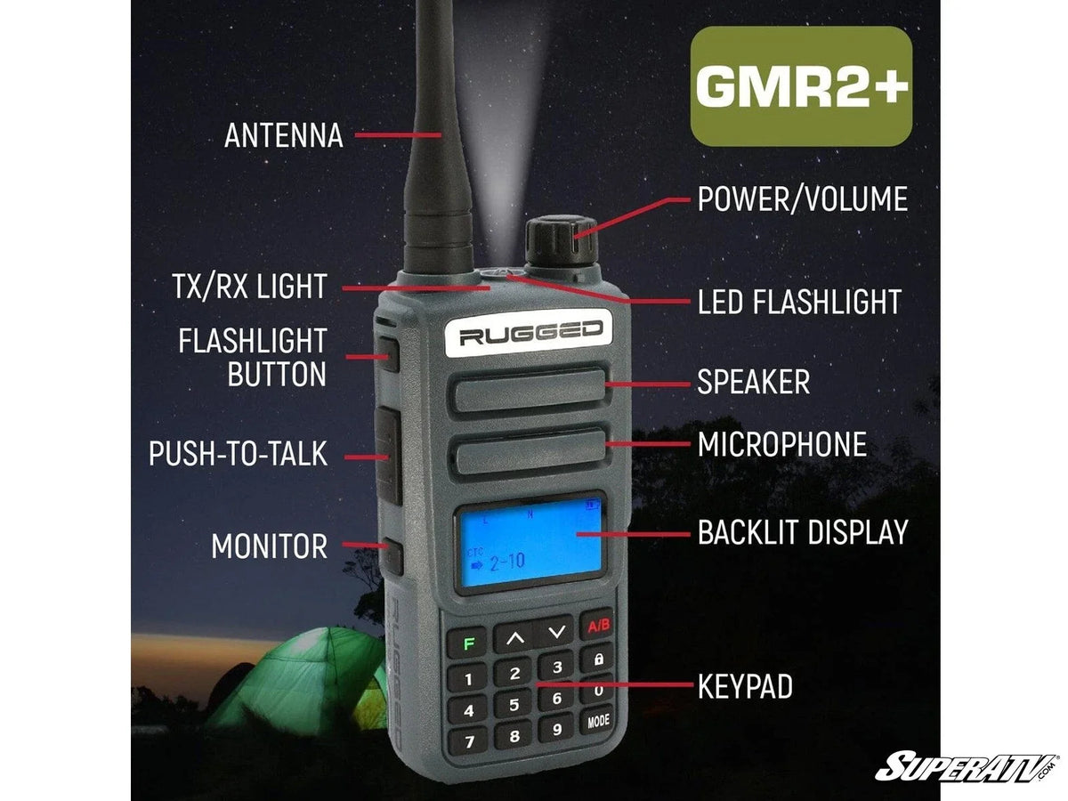 2X SuperATV GMR2 Plus Two-Way Rugged Radio