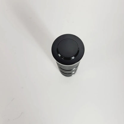 Left Black Billet Stroker Grip with Knurling for Harley Sportster Dyna