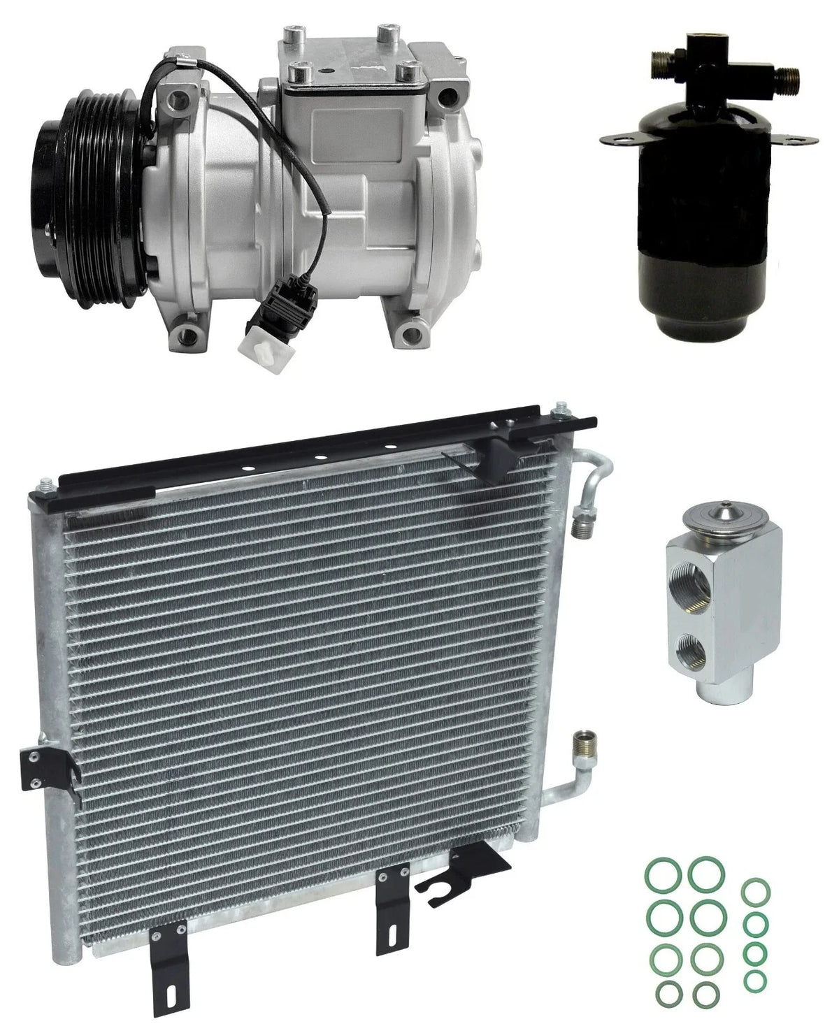 A C Compressor Kit with Condenser for BMW 325iX 2.5L (1989–1989)