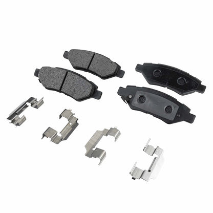 Set of 4 Front & Rear Brake Pads for Cadillac SRX (2011–2016)