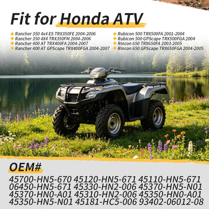 Wheel Cylinder & Front Brake Drum Plate Kit for Honda Rincon 650 2003-2005