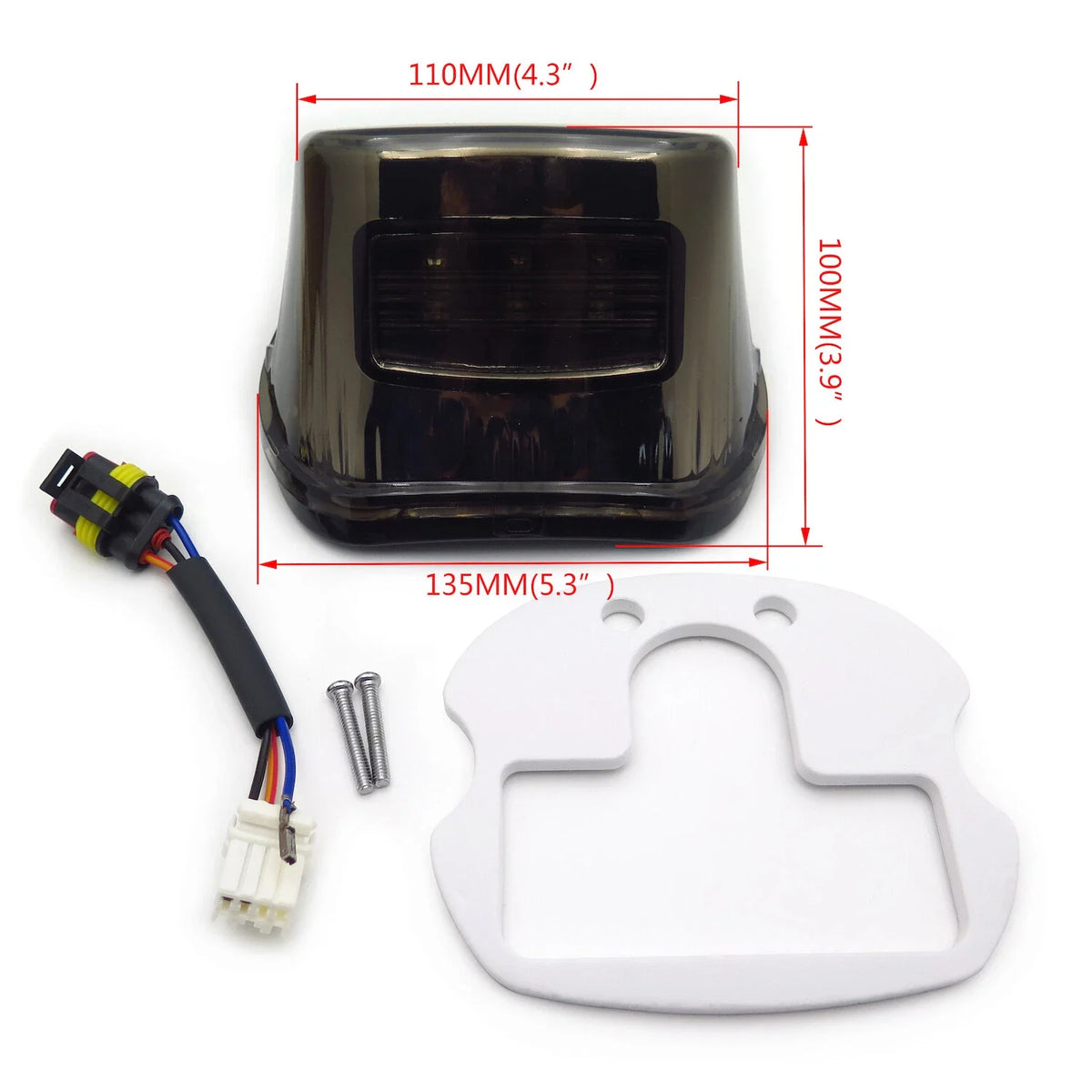 Tail Brake Light for Harley FLST FLSTF FLSTSB FLSTC (2000–Present) Smoke Lens