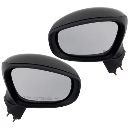 Set of 2 Heated Mirrors for Chrysler Voyager