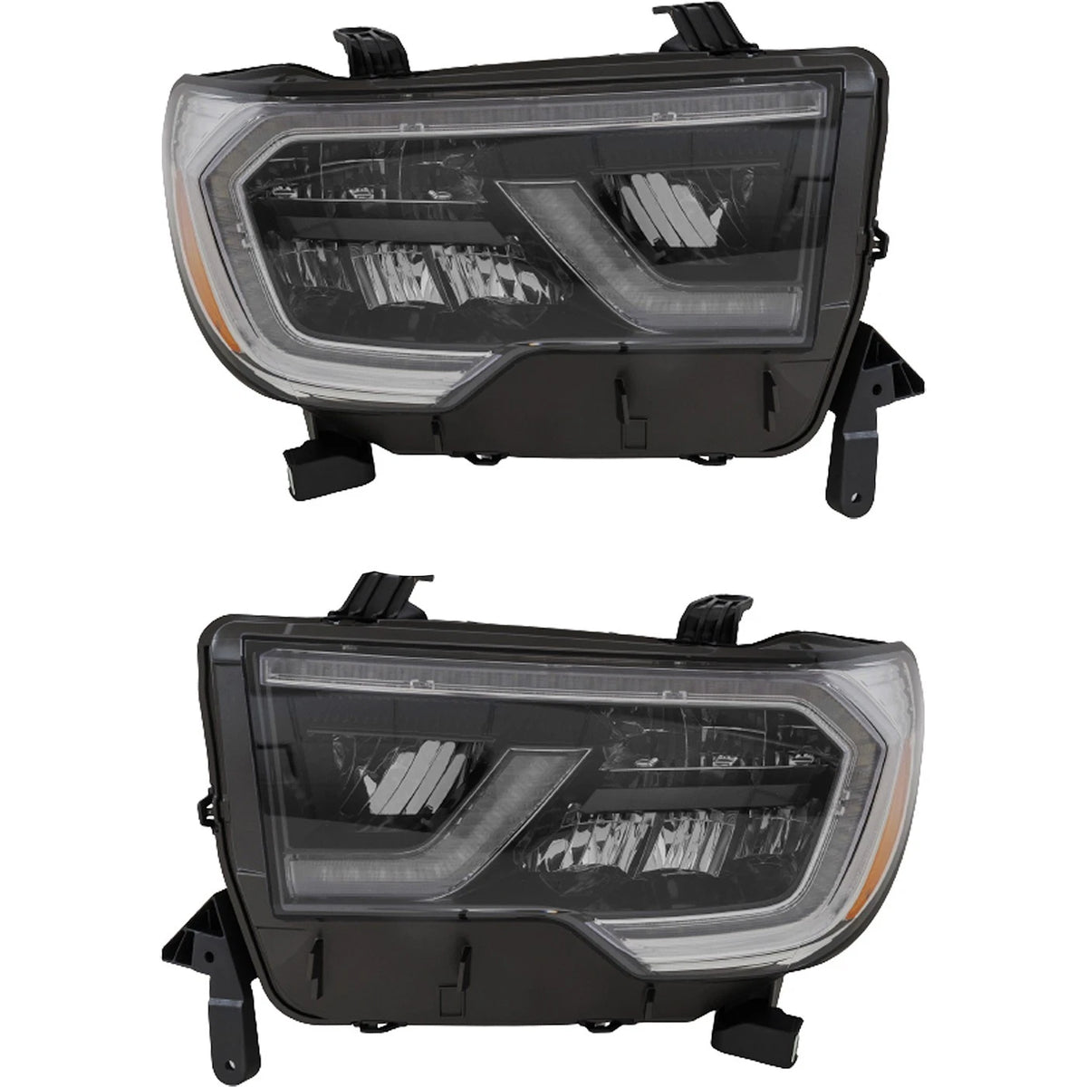 Headlight Set for Toyota Sequoia (2018–2022) with Bulbs LED