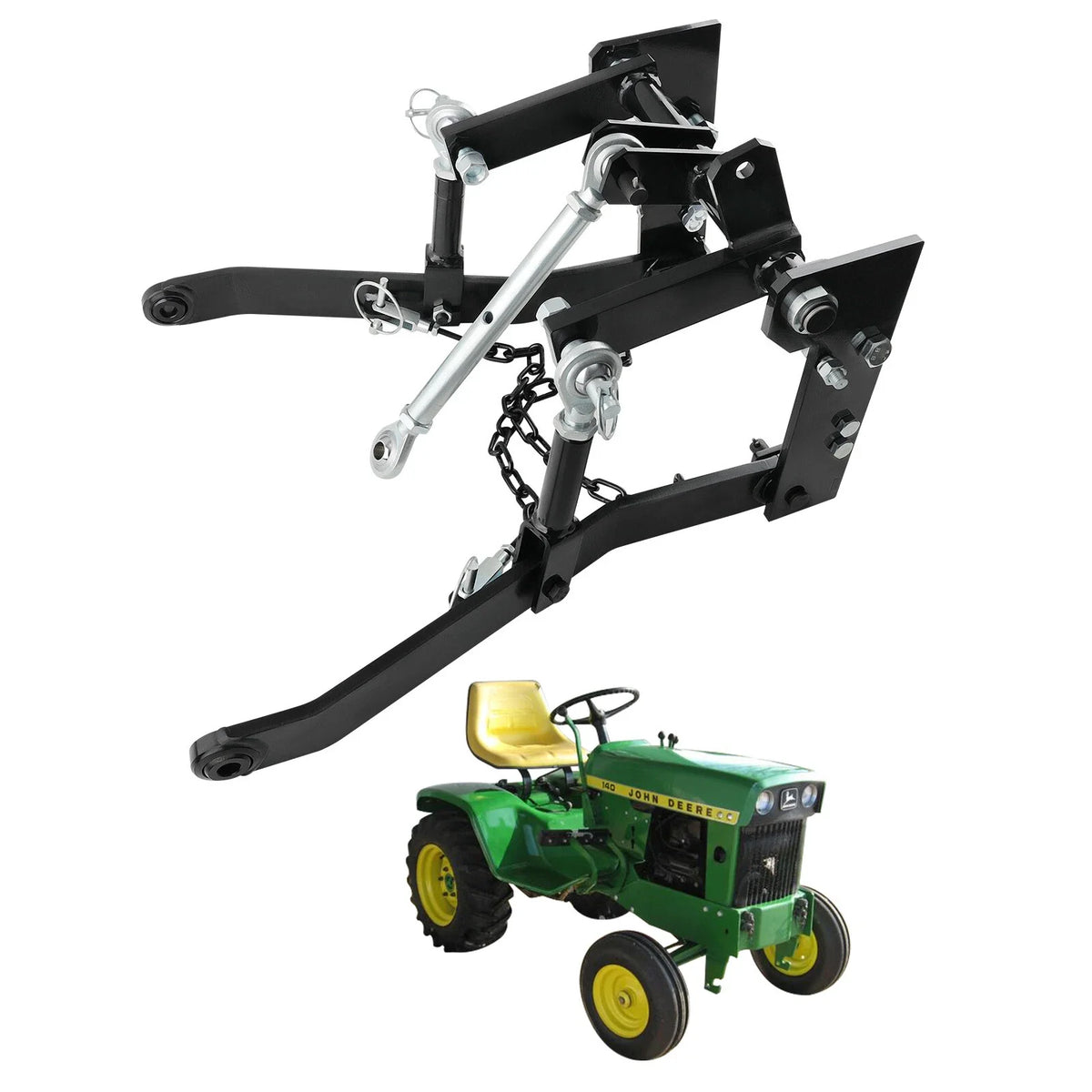 Rear 3 Point Hitch Kit for John Deere 140, 300, 317 (Closed Frame)