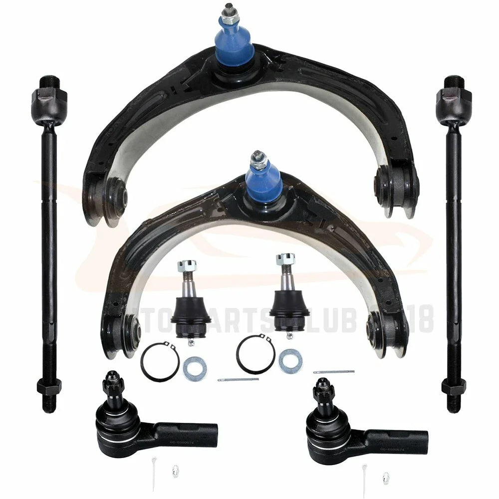 8-Piece Front Control Arms and Tie Rods for 2006-2007 Dodge Ram 1500