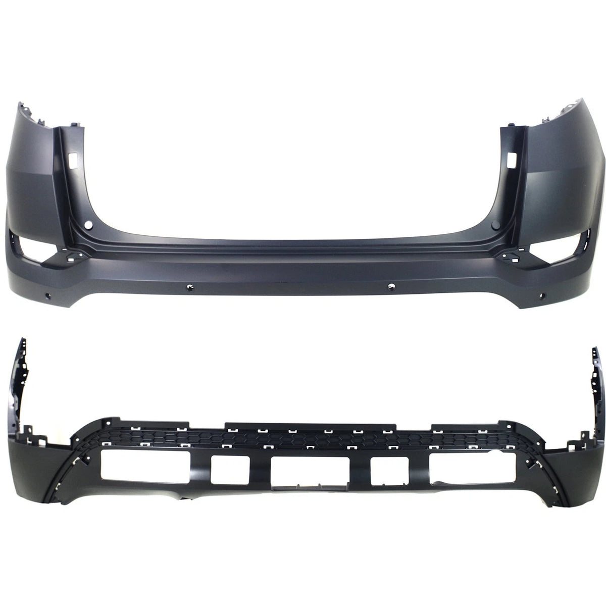 Set of 2 Rear Upper Bumper Covers for (86612D3100, 86640D3000)