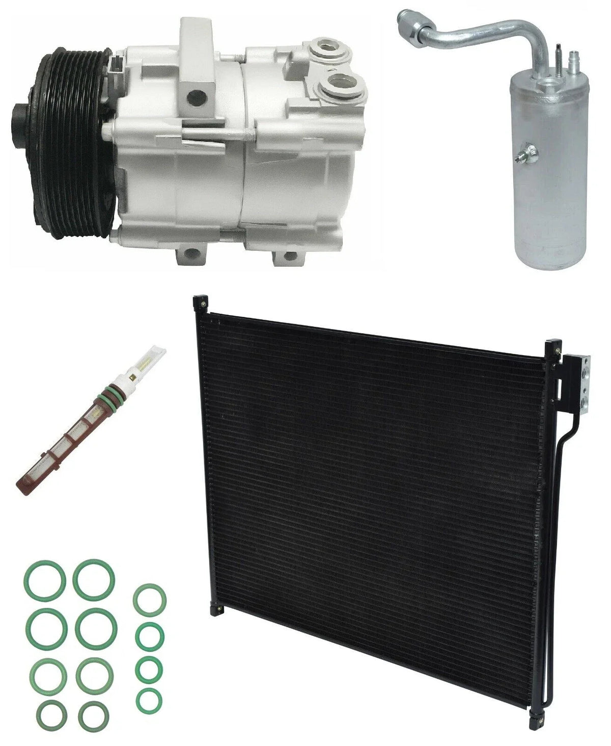 AC Compressor Kit With Condenser for Ford F-450 Super Duty (1999–1999)