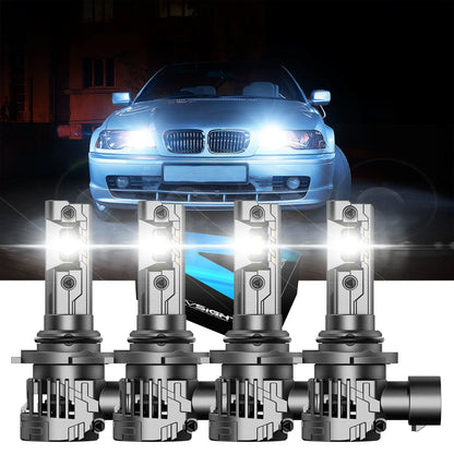 Bright White 6500K 2X NOVSIGHT LED Headlight Bulbs 9005 HB3/9006 HB4
