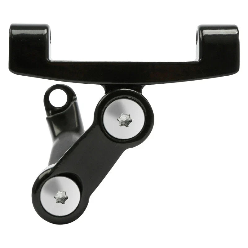 Chrome/Black Adjustable Footboard Mount for Harley Road King (1993–2025)