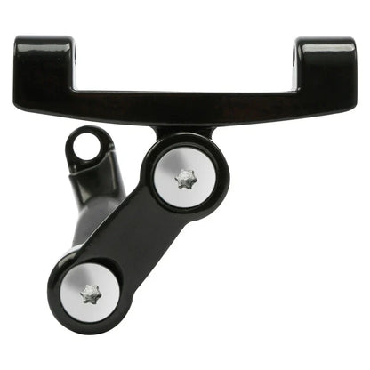Chrome/Black Adjustable Footboard Mount for Harley Road King (1993–2025)